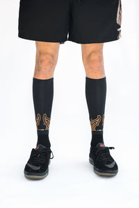 Black and White Calf Sleeves